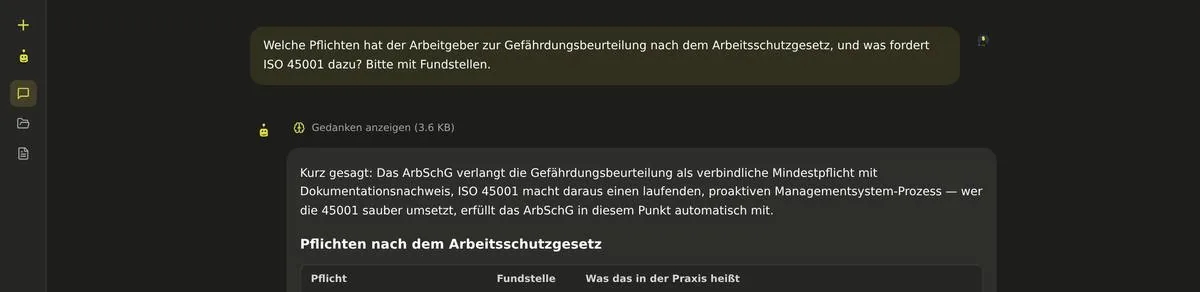 Schrittzeile mit dem Etikett Erstelle PDF-Dokument