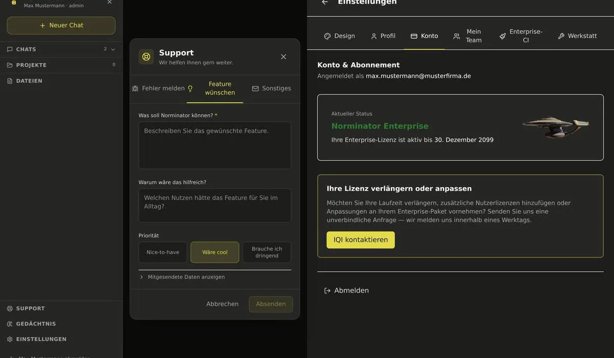 Support-Dialog: support_wunsch