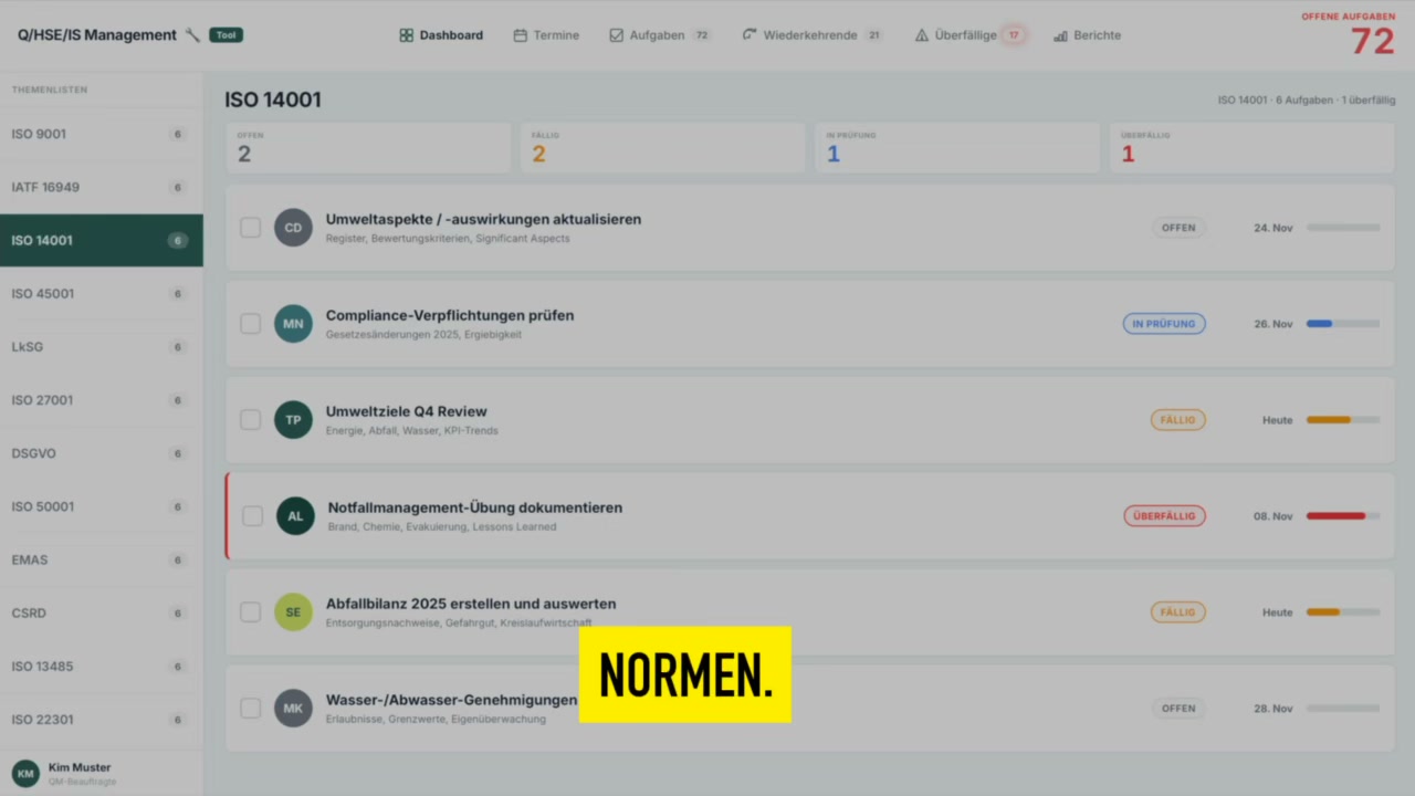 Norminator Demo: Vorschau auf die Anwendung